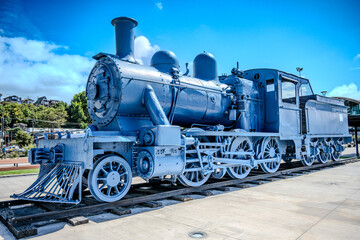 Steam Locomotive, Plaza De Los Trenes, Puerto Montt, Chile © Peter Herrem
