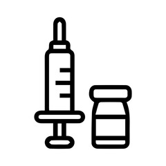 Vaccination Syringe and Vial