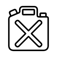 Hazardous Fuel Can Icon