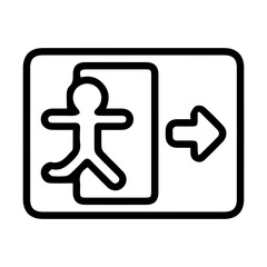 Exit Sign Icon