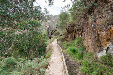 the road in the mountains