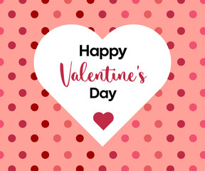 Happy Valentine's Day banner, romantic card concept illustration