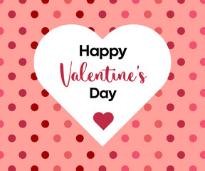 Happy Valentine's Day banner, romantic card concept illustration