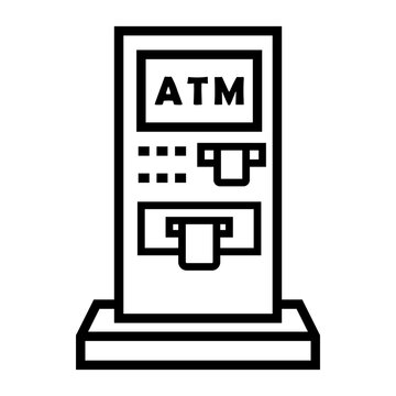 atm Line Icon