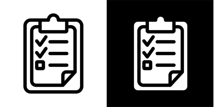 Checklist Clipboard Task Management Icon for Business Planning and Control
