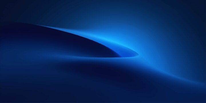A dark blue abstract background featuring digital art waves and fractal lines with a light motion blur and bright energy laser beams across a star filled space backdrop