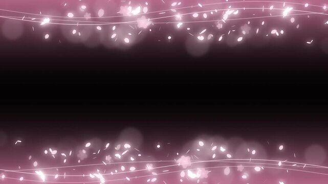 Sakura Petal and Butterfly Particle Frame,Loop,Alpha Channel