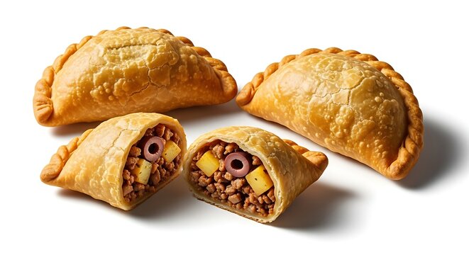 Delicious empanadas filled with meat and olives