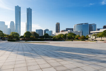Obraz premium China Guangzhou City Plaza, built-up city center