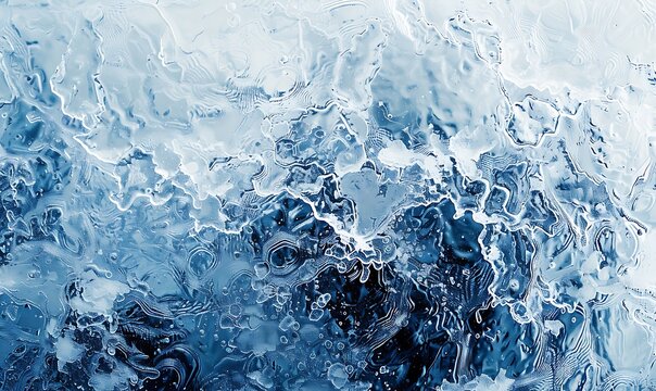 Icy abstract background capturing the essence of winter with frozen patterns and motion