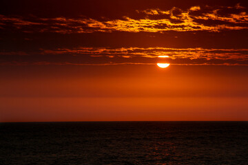 Fototapeta premium Atardecer en Pimentel Chiclayo