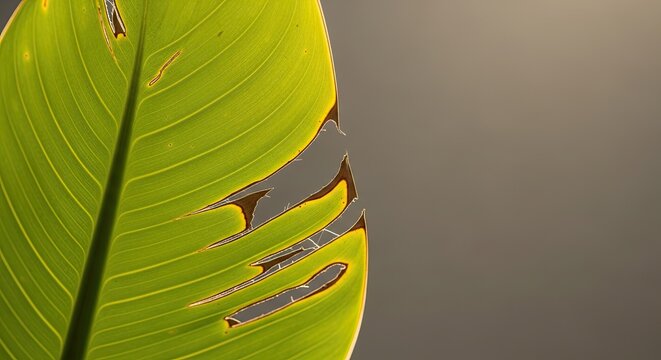 Close-up of a single green leaf