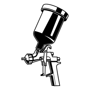 paint spray gun illustration
