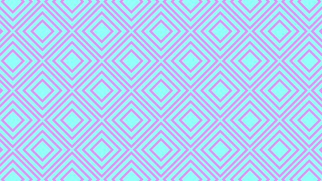 Cute **Pastel Pink and Mint** Geometric Tile Pattern **Pop Art** Animation Loop