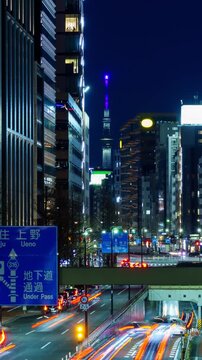 東京銀座昭和通り タイムラプス
