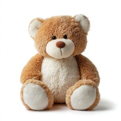 Obraz premium Luxury Soft plush teddy bear isolated on a white background