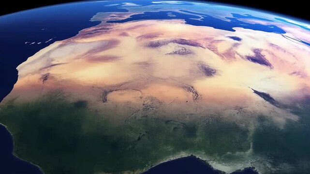 Tectonic Plate Movement & Mountain Formation &ndash; Earth&rsquo;s Crust Shifting from Space with Dramatic Visuals