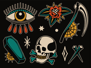 traditional tattoo set