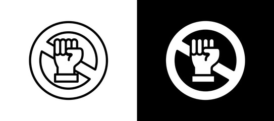 Anti Bullying Rights whiteblack icon