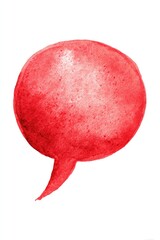 Red watercolor speech bubble (3)