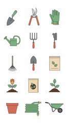 Gardening Tools and Accessories Collection.