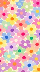 Colorful Floral Pattern Abstract Background
