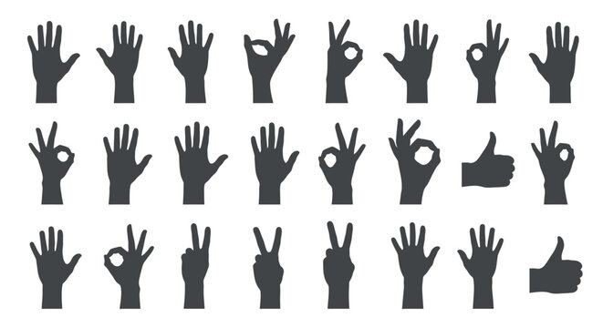 Collection of Diverse Hand Gestures in Silhouette for Communication and Expression