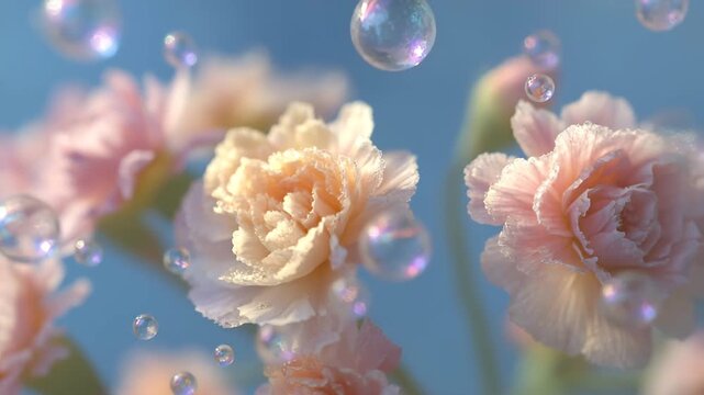 flower, bubble, spring