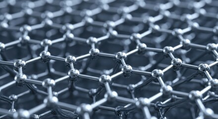 Close-up view of carbon nanotube structure