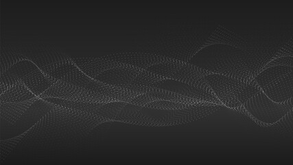 Abstract glitter and dots particle element background technology style.