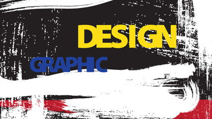 Abstract grunge freeform on background.