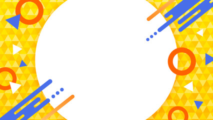 ポップな幾何学ポリゴン背景