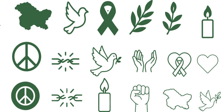 Kashmir Day Concept Vector in white background