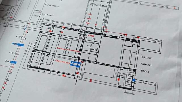 Detailed Architectural Blueprints: Construction & Building Design Plans