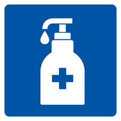 Fototapeta premium Sanitizer Symbol Sign ,Vector Illustration, Isolate On White Background Label. EPS10