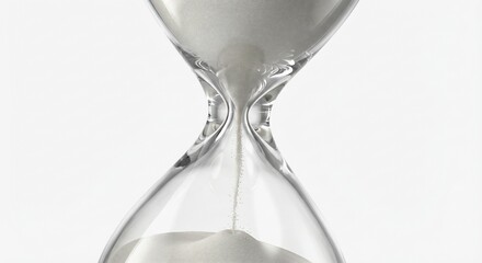 Abstract Modern Hourglass on White Background