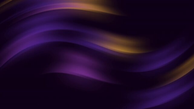 Dynamic abstract purple and gold waves create a captivating 4K UHD seamless loop background.