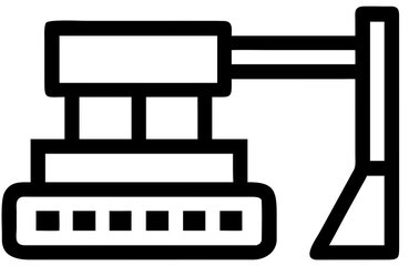 Obraz premium construction and factory svg icon