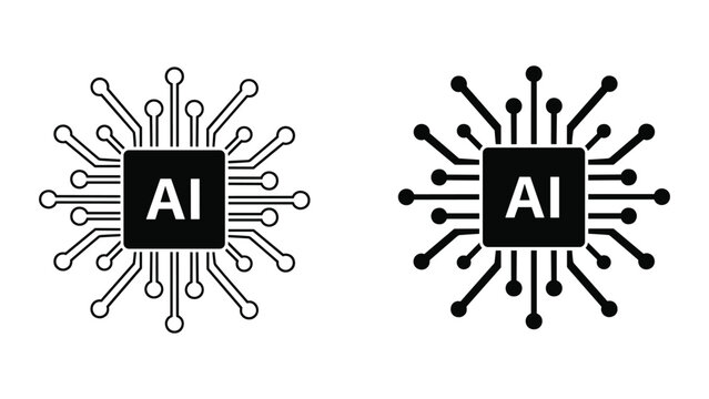 Artificial intelligence chip logo design