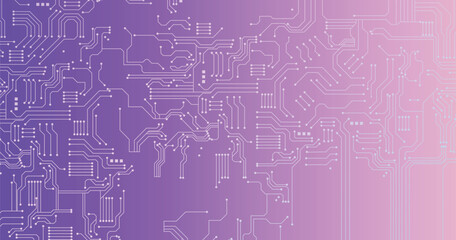 Fototapeta premium Technological background with a circuit board texture illustration