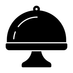 Cake stand solid icon