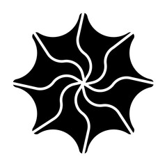 Butter biscuit solid icon