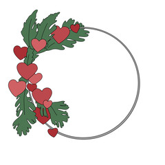 christmas background with holly berries