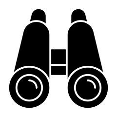 Binocular solid icon illustration