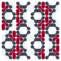 Abstract Geometric Pattern With Repeating Circles And Arcs For Modern Backgrounds