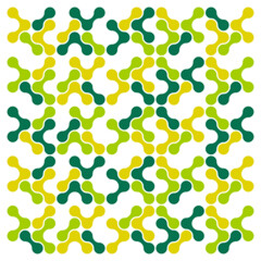 Abstract Geometric Pattern in Green and Yellow Tones for Modern Design and Branding
