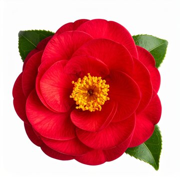 Red Camellia Bloom