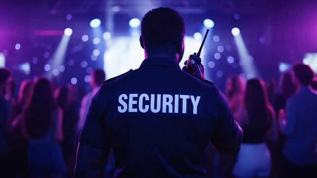 Nightclub Security Guard: Vigilance, Crowd Control, and Nightlife Atmosphere