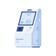 AI Medical Diagnostic Kiosk Vector