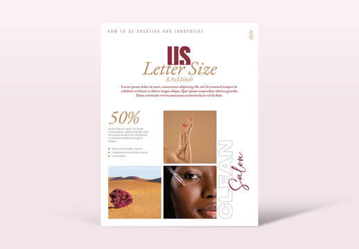 US Letter Poster Mockup